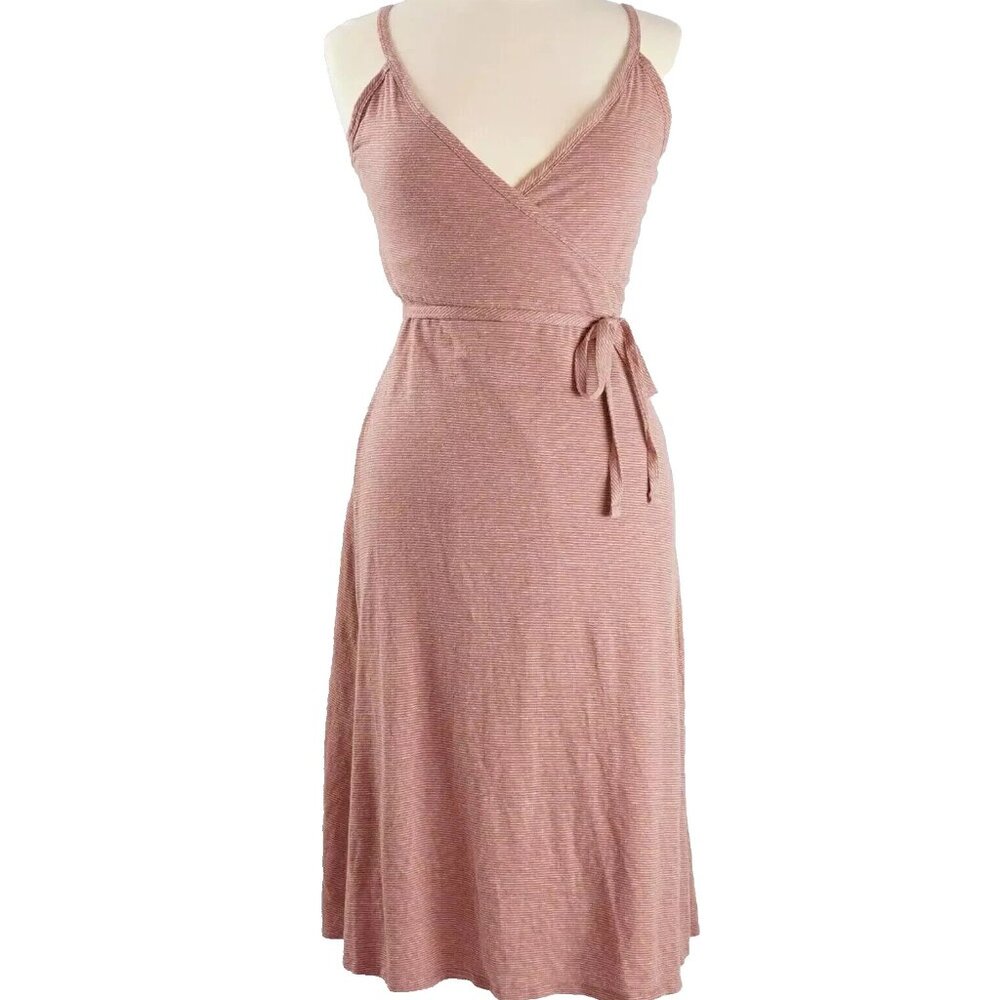 NWT Patagonia Wear With All Dress Wrap Evening Mauve Dress Size S - Picture 2 of 15